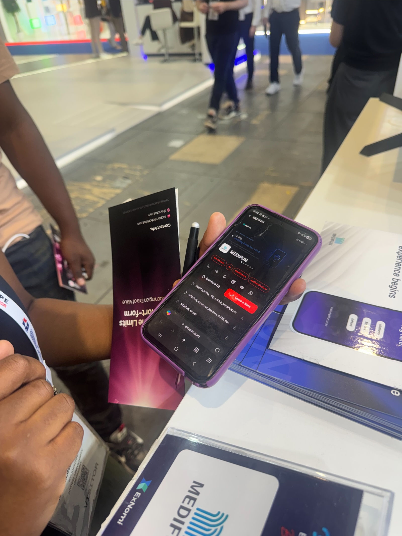 GITEX AI EUROPE 2026 · Korea Blockchain Pavilion 현장 사진 2